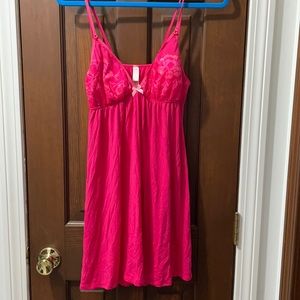 Body by Victoria Red Lace Modal Babydoll Large